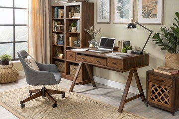 Stylish and Functional Study Table Design for Modern Home Office Setup