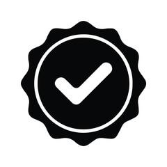 Check Mark Icon. Checklist, Check, OK, Yes, Agree symbols. Customizable thin line illustration. Editable stroke.