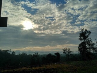 Obraz premium sunset in the mountains