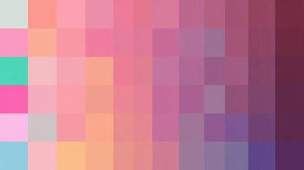 Colorful geometric squares in various sizes and shades form an abstract and vibrant background, digital art, color palette, bright