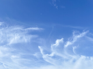 Light clouds in the sky