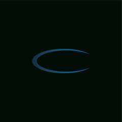 Abstract simple letter C logo design business name ideas icon vector editable 