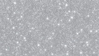 Glittering silver texture with sparkling, shimmering surface seen