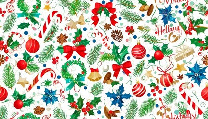 Title	
festive Christmas and New Year background-wallpaper with Christmas toys and Christmas decorations	
