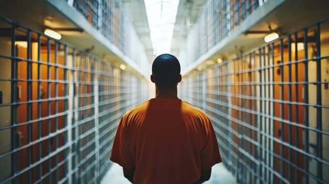 A prisoner participating in a rehabilitation program, highlighting efforts to reduce recidivism