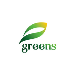 Greens leaf nature logo design business name ideas icon vector editable 