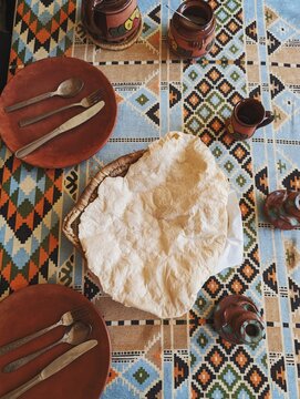 Homemade flat bread 