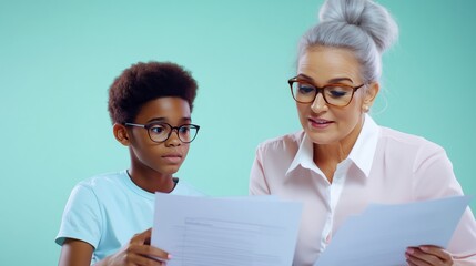 Engaged students of diverse backgrounds actively participating in a bright, modern classroom, 