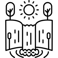 Waterfall Icon
