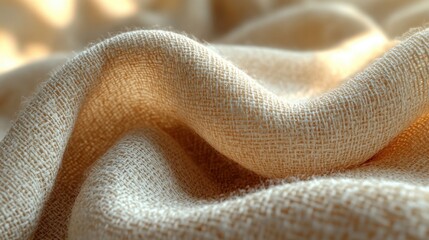 Soft Beige Linen Texture with Fine Weave Ideal for Design Projects and Backgrounds