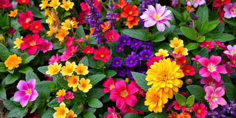 Pink rose with vibrant green leaves on a lush green background, garden, foliage, colorful