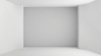 Obraz premium Smooth grey gradient abstract studio backdrop with soft lighting, abstract, backdrop