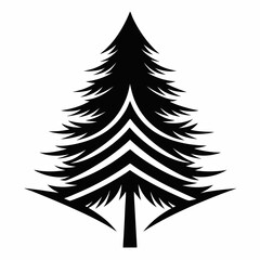 Fototapeta premium christmas tree silhouettes