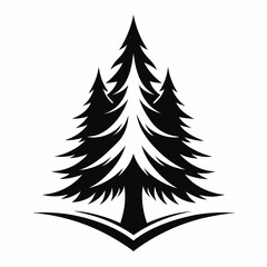 Obraz premium christmas tree icons 