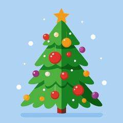 christmas tree with balls
