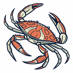 illustration of a crab