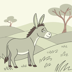 christmas card with reindeer