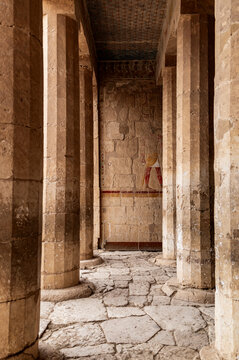Corridor View at Hatsepsut Temple, Egypt