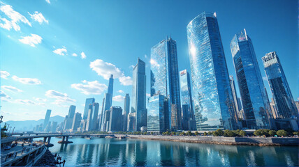 Obraz premium city skyline