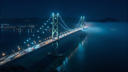 Obraz premium bridge at night