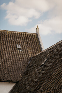 Traditional Belgian roof textures