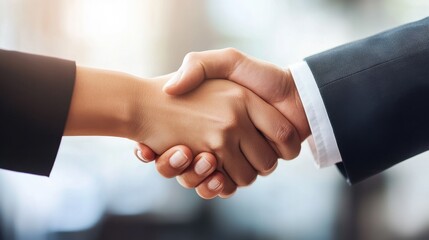 Professional Handshake in Business Context