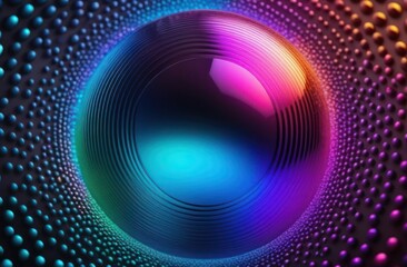Fototapeta premium disco ball reflecting rainbow colors on table