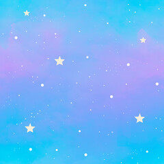 Seamless pattern, starry sky. background of white stars and dots. Abstract doodle pattern stars dots for decorative.