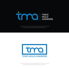Obraz premium TMA or MTA Creative Modern Letters Logo Design Element