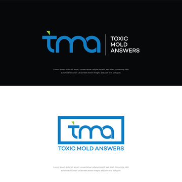 TMA or MTA Creative Modern Letters Logo Design Element