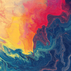 Fototapeta premium Vibrant Fluidity