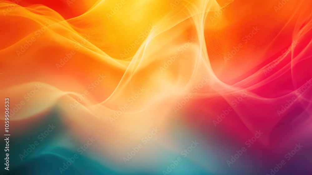 Poster vibrant and softly blurred abstract background colors
