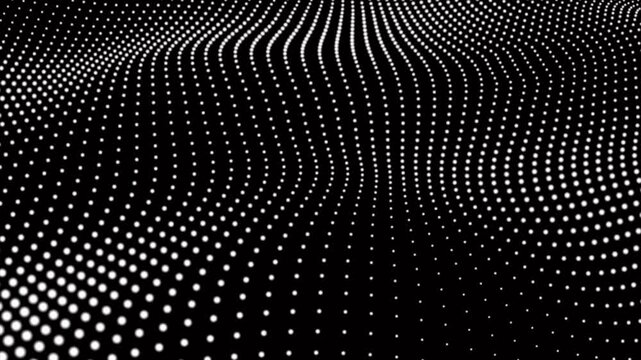Concept of wavy dots of two different color