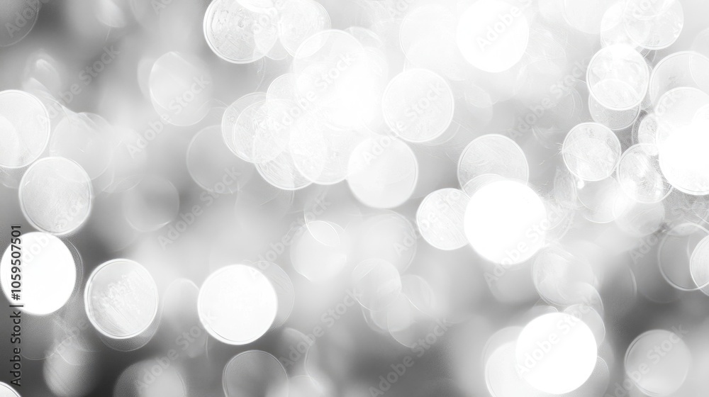 Poster Bokeh Light White Abstract Background