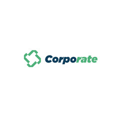Fototapeta premium Corporate logo flat vector design