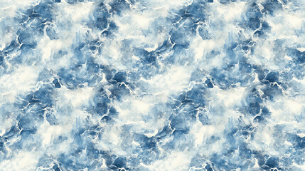 Obraz premium Seamless watercolor wash mottled linen texture pattern perfect for coastal cottage beach home decor and modern marine fashion