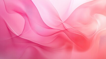 Obraz premium Ethereal flow a dance of pink and softness in abstract artistry