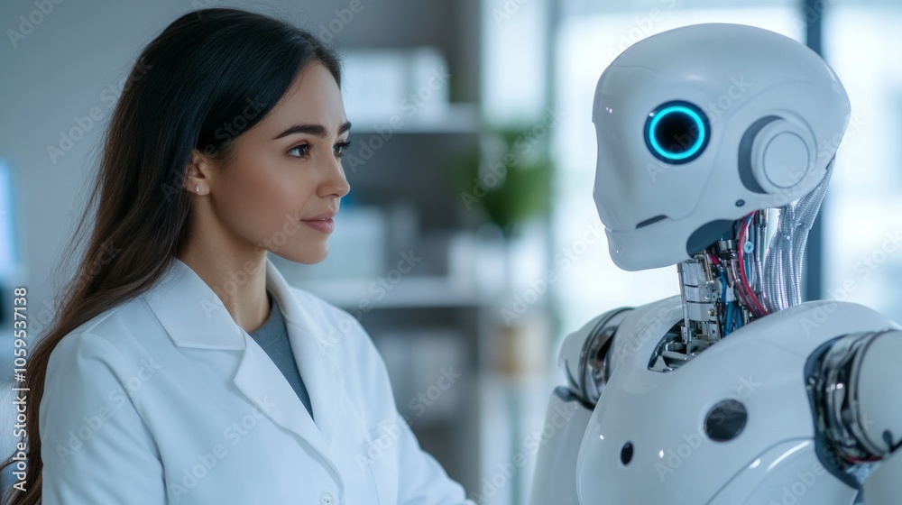 Poster exploring the future of human-robot interaction a scientist's insight into advanced robotics