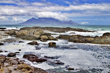 Blick &uuml;ber Table Bay auf Kapstadt