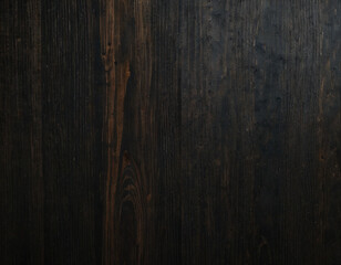 Obraz premium Deep dark background of black stained wood