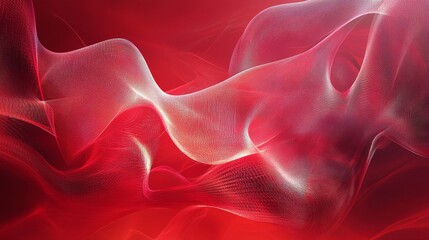 Obraz premium Dynamic flow of red textures a visual exploration of motion and emotion