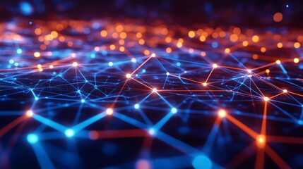 Exploring the dynamic interconnections of data a visual representation of network technology and digital communication