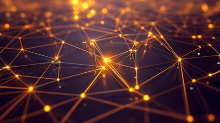 Fototapeta premium Exploring the intricate web of connectivity a visual representation of network dynamics and digital interactions