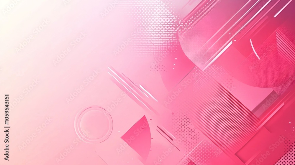 Poster dynamic abstract background in shades of pink featuring geometric shapes and patterns for modern des
