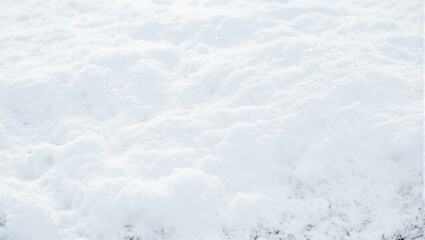 Obraz premium Fresh snow with sparkling crystals and gentle shadows on a white background