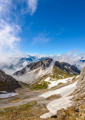 Obraz premium The Swiss Alps from the Pilatus Peak.