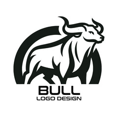 Fototapeta premium Bull Vector Logo Design