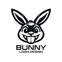 Fototapeta premium Bunny Vector Logo Design