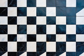 Fototapeta premium Flat lay of chess board on a background, perfect for gaming and strategy concepts Generative AI