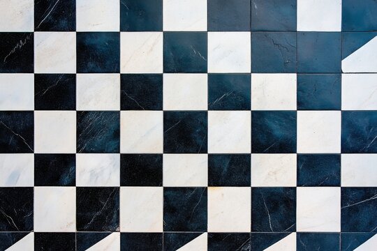 Flat lay of chess board on a background, perfect for gaming and strategy concepts Generative AI